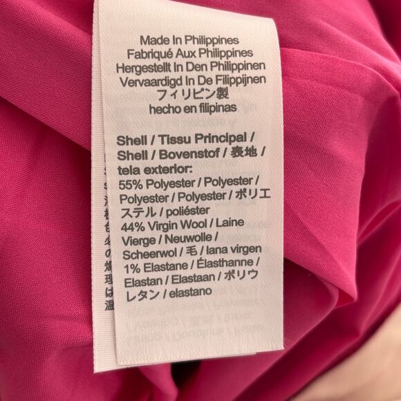 NEW J.CREW Willa Cropped Flare Italian Wool Trouser Pants in Dahlia Pink SZ 4 - Picture 9 of 12